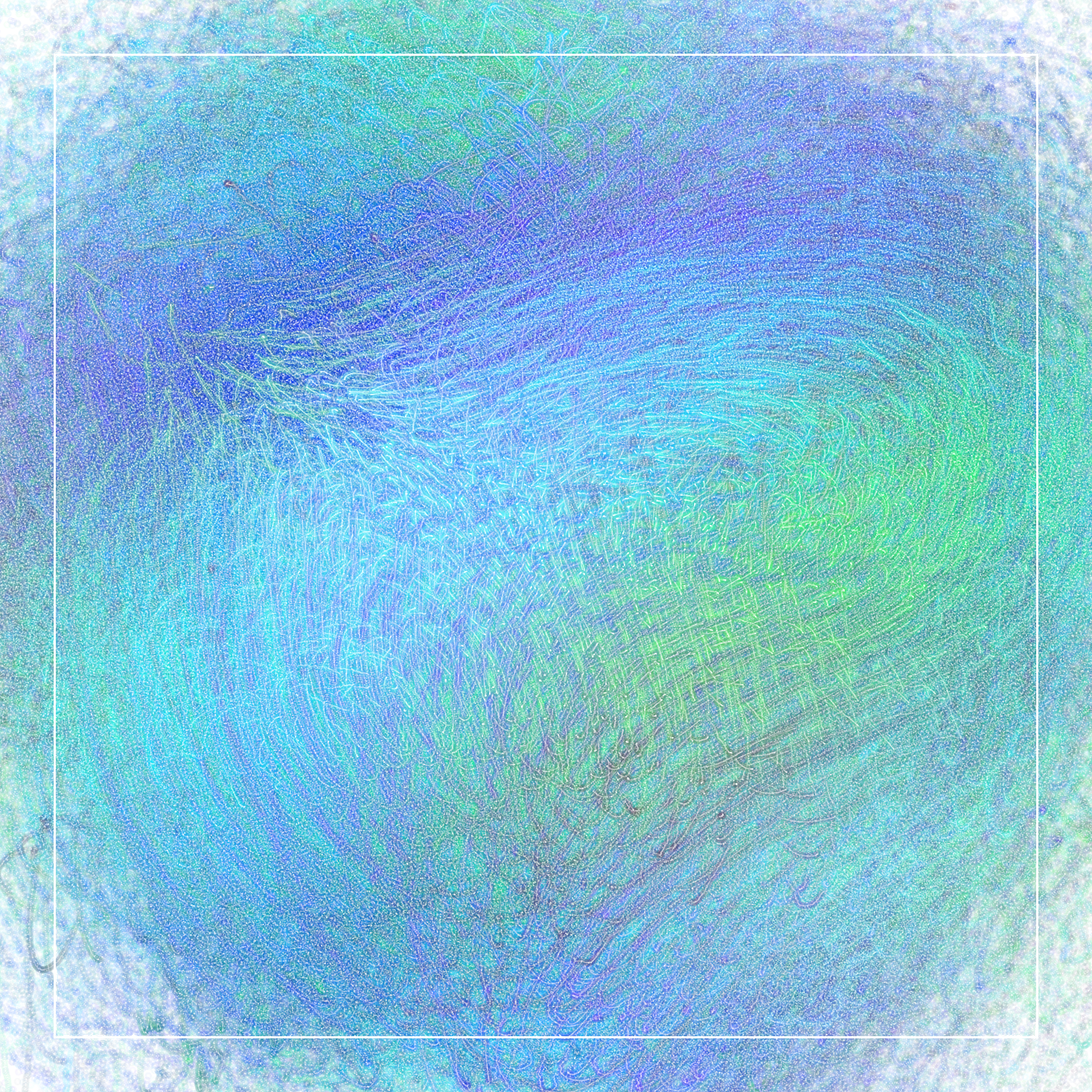 swirly blues and greens and purples